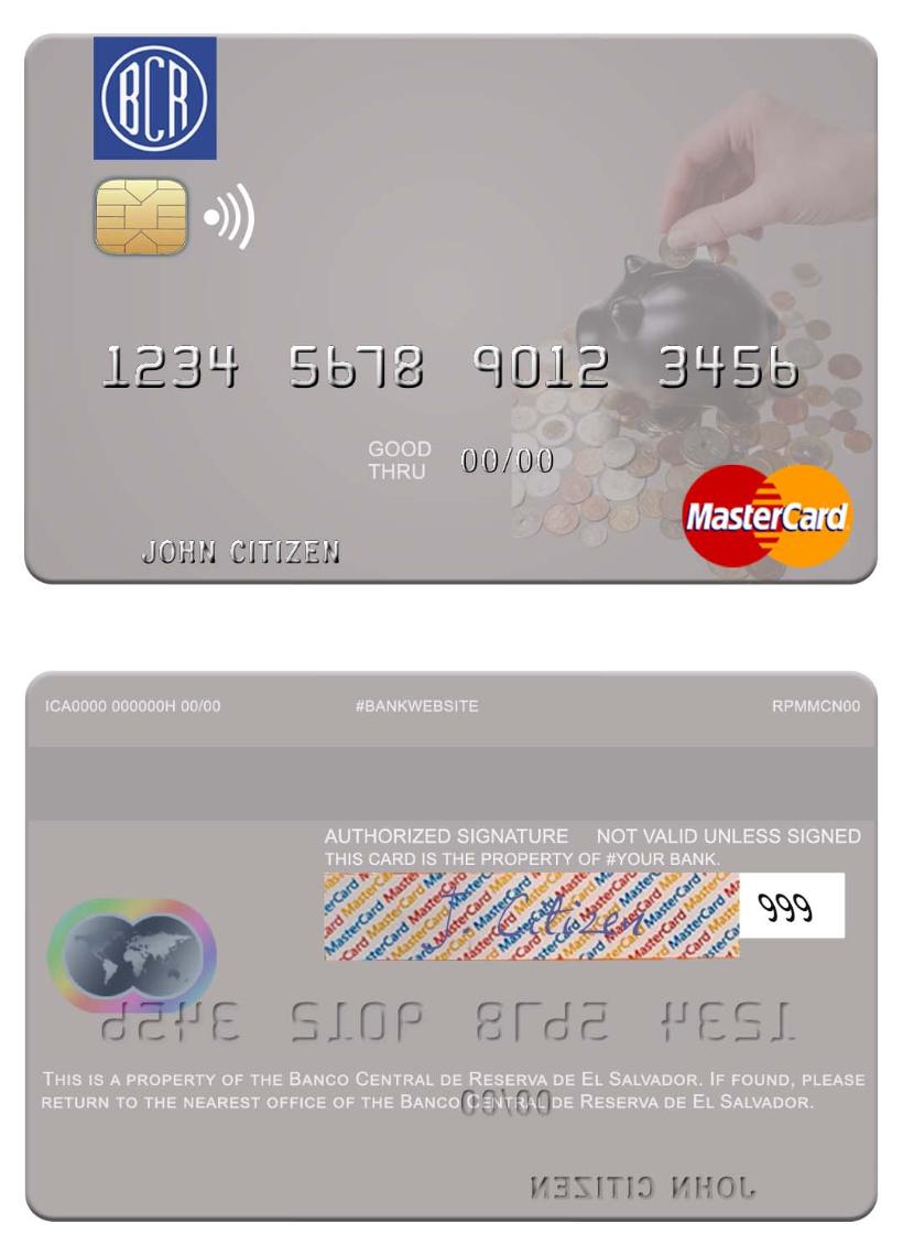 El Salvador Banco Central de Reserva de El Salvador mastercard